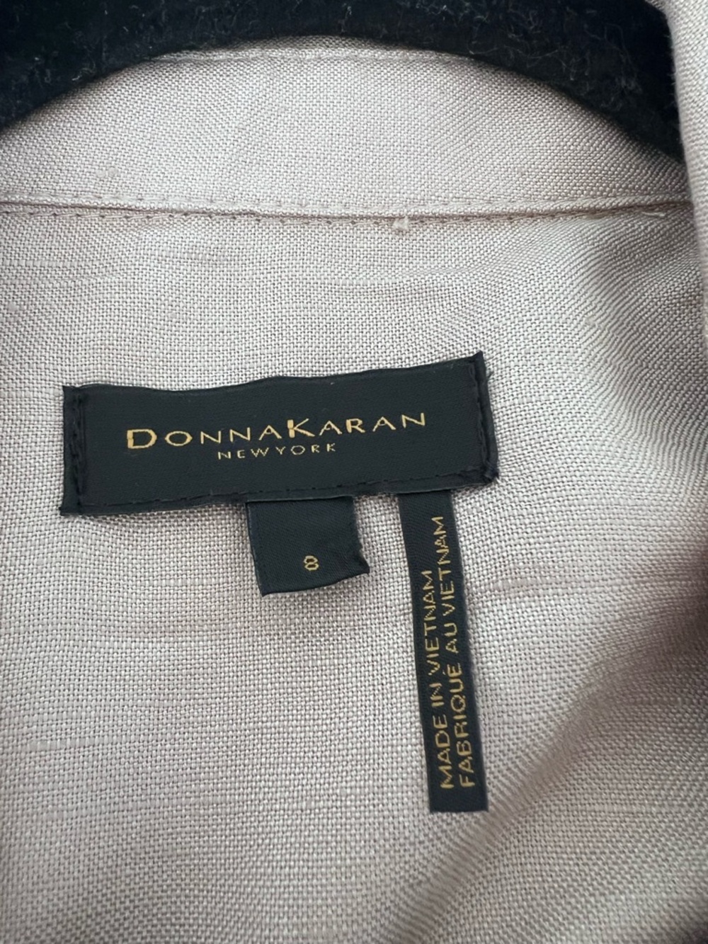 Donna Karan Beige Shirt Midi Dress size 8 - Picture 9 of 14